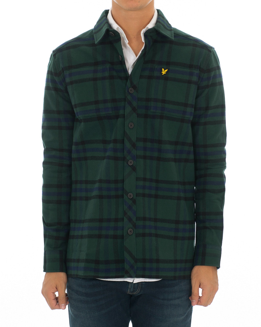 Herre | Skjorter | Lyle & Scott | Tartan Overshirt Jade Green
