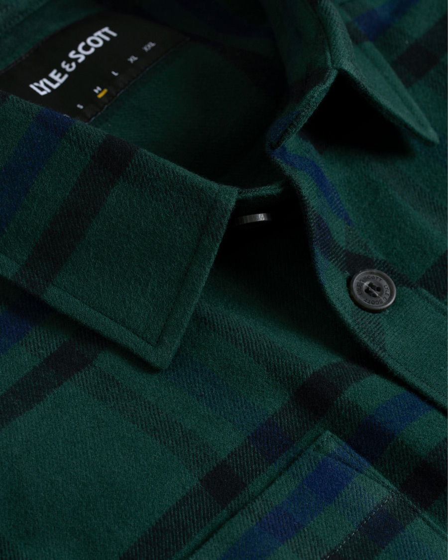 Herre | Skjorter | Lyle & Scott | Tartan Overshirt Jade Green