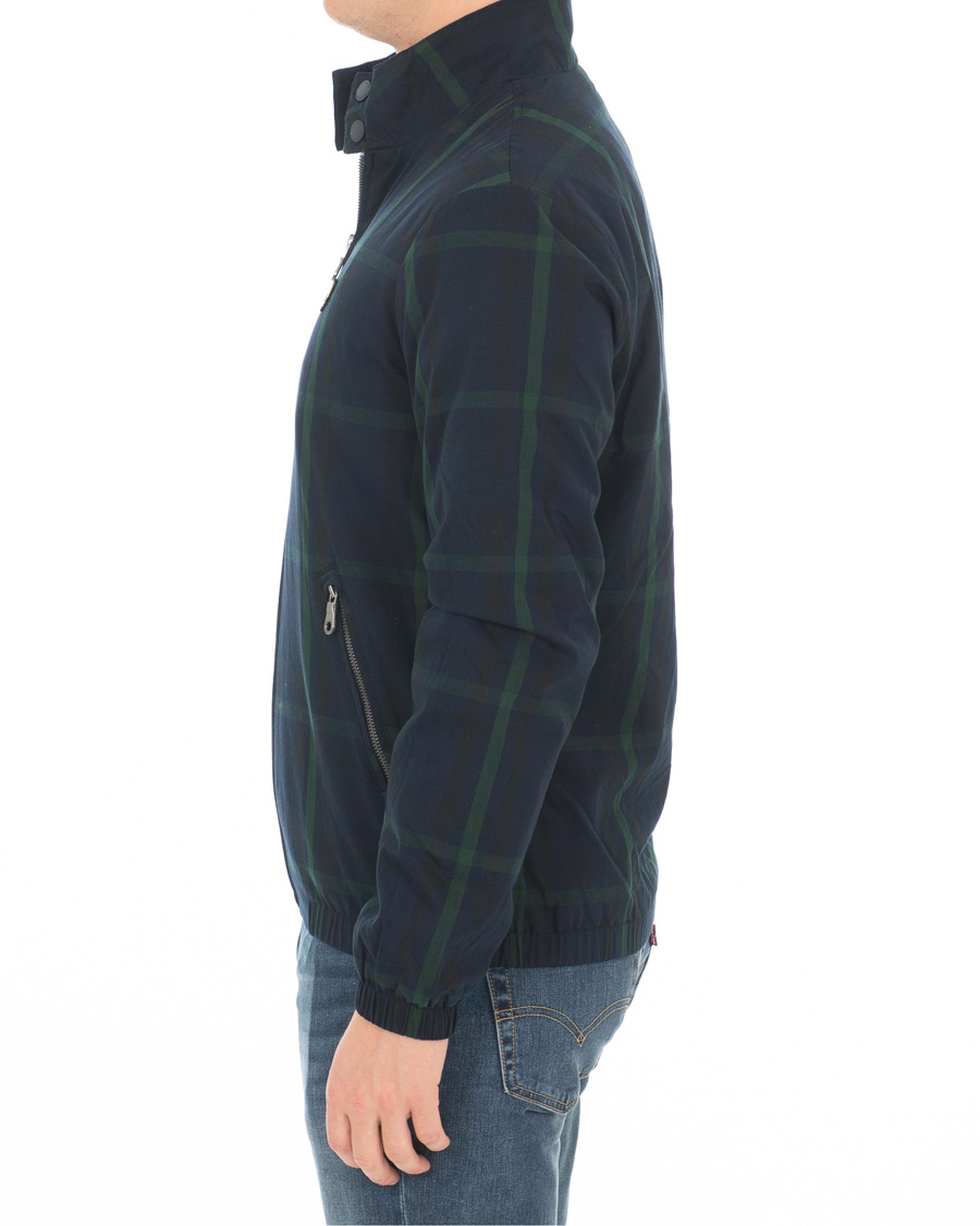 Herre | Jakker | Lyle & Scott | Tartan Harrington Jacket Navy/Check