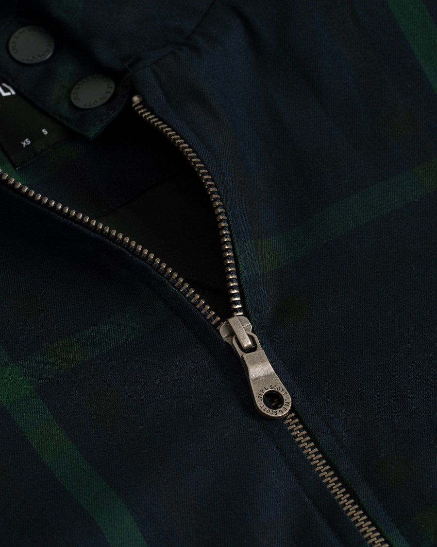Herre | Jakker | Lyle & Scott | Tartan Harrington Jacket Navy/Check