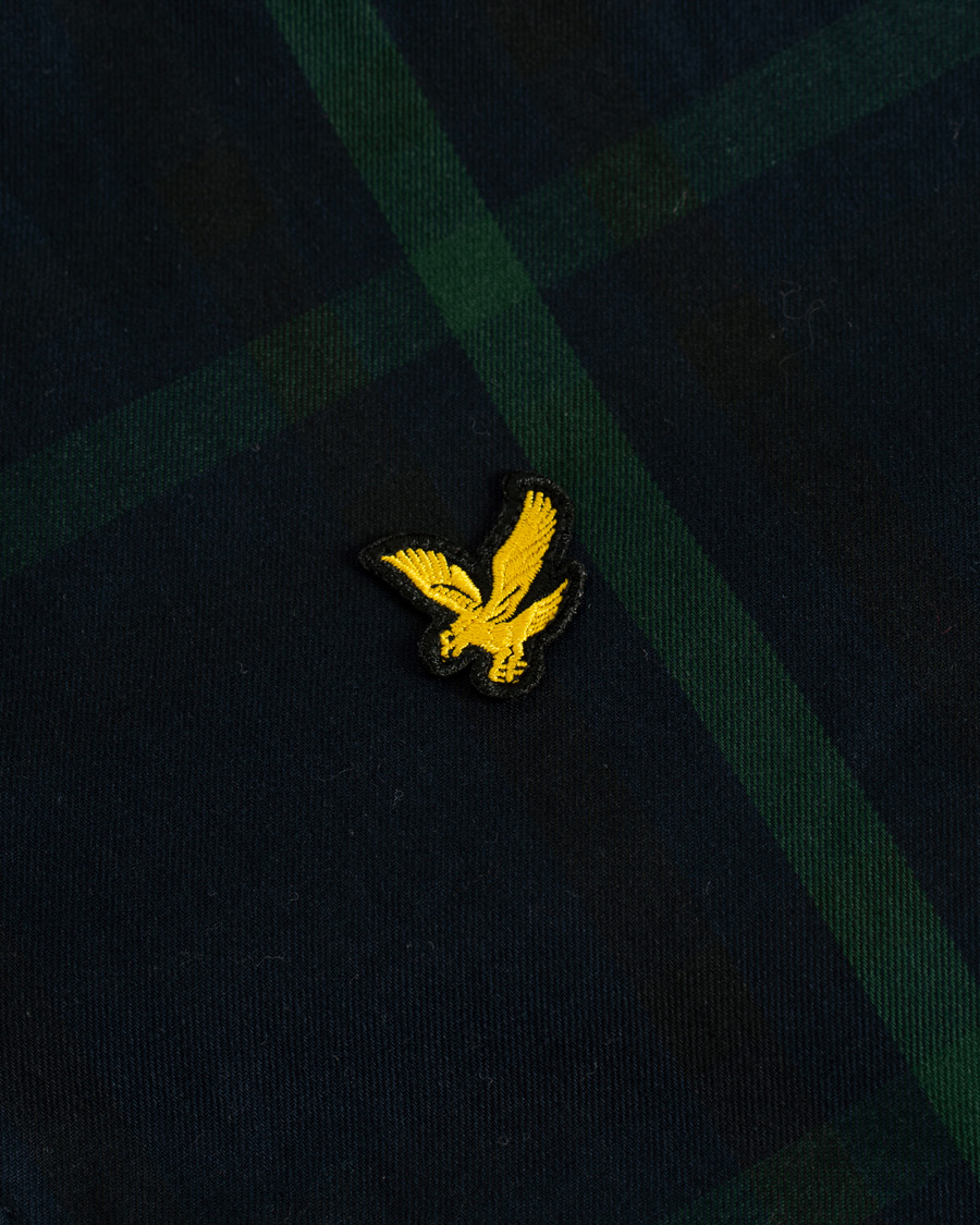 Herre | Jakker | Lyle & Scott | Tartan Harrington Jacket Navy/Check