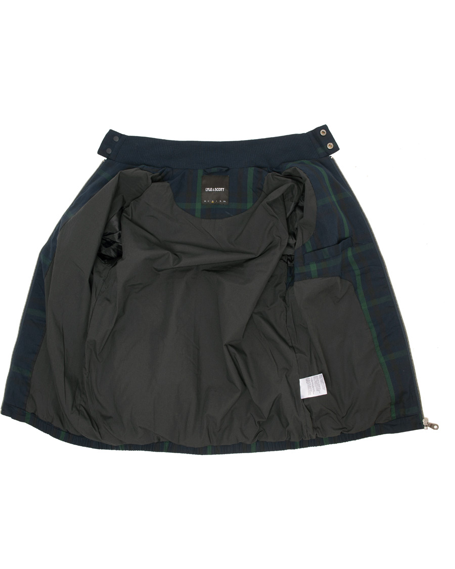 Herre | Jakker | Lyle & Scott | Tartan Harrington Jacket Navy/Check