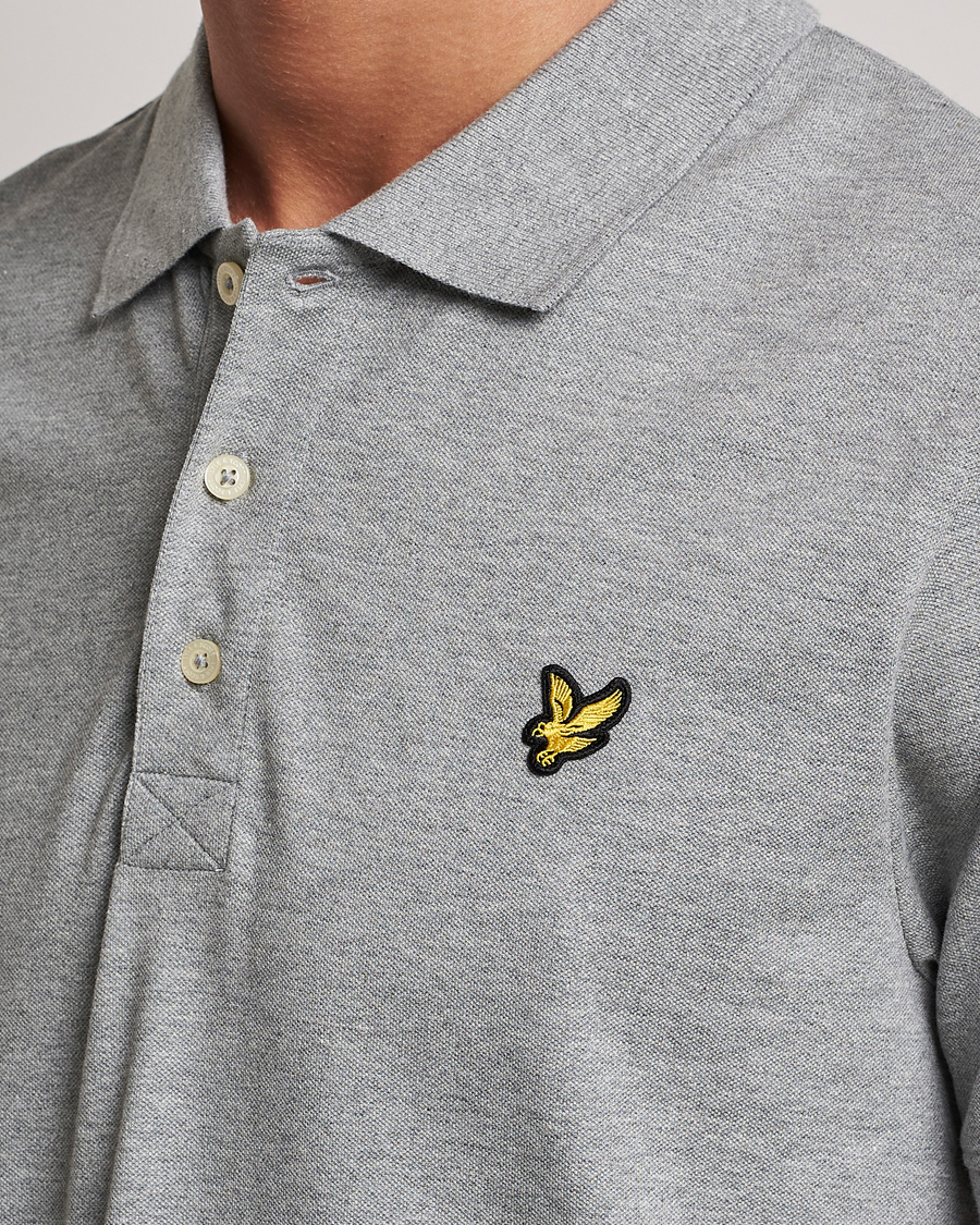 Herre | Polotrøjer | Lyle & Scott | Plain Polo Shirt Mid Grey Marl