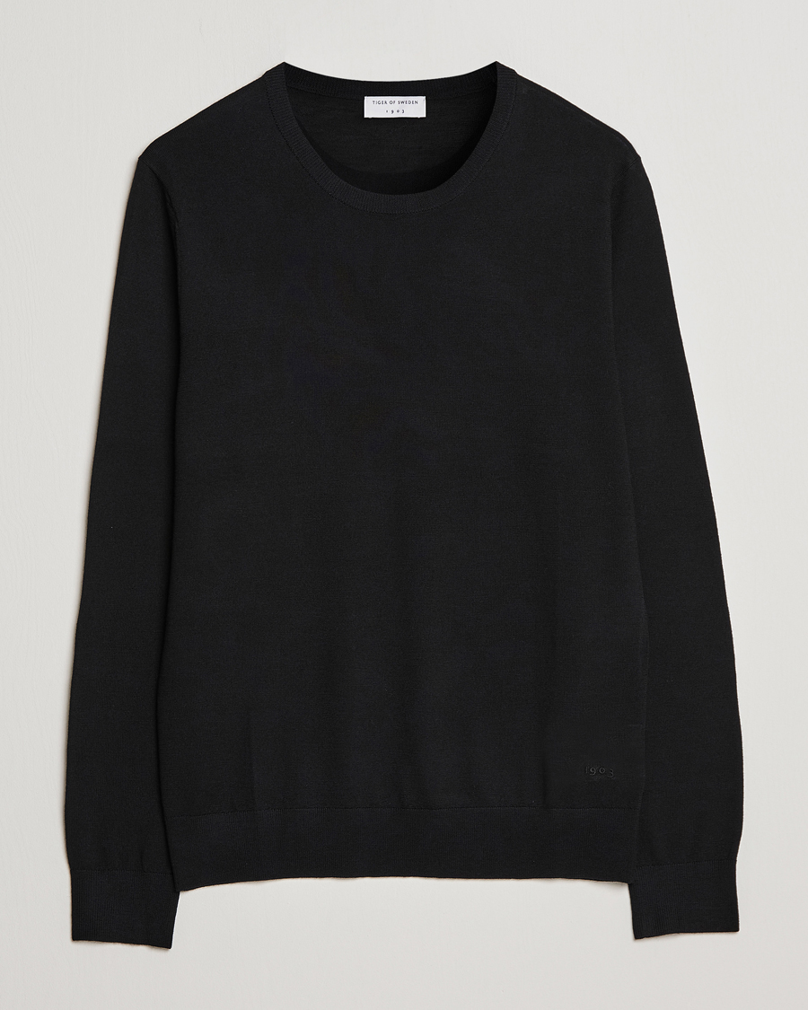 Herre | Trøjer | Tiger of Sweden | Nichols Crew Neck Pullover Black