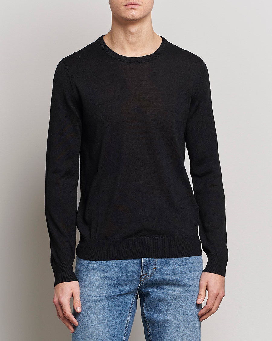 Herre | Tiger of Sweden | Tiger of Sweden | Nichols Crew Neck Pullover Black