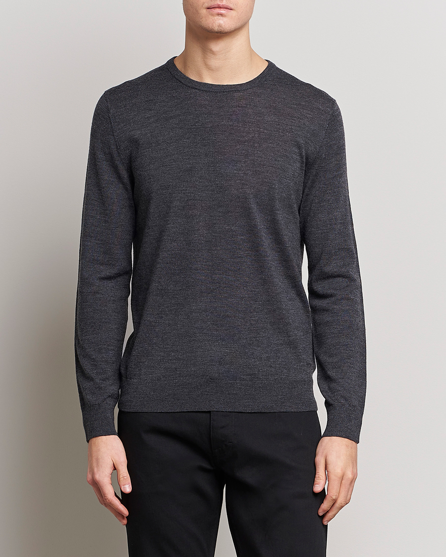 Herre | Trøjer | Tiger of Sweden | Nichols Crew Neck Pullover Grey