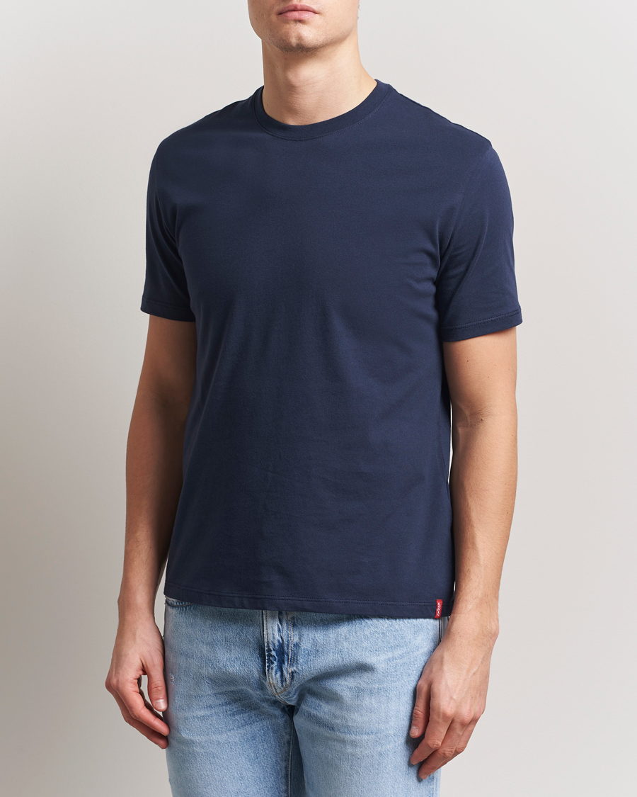 Herre | T-Shirts | Levi's | 2-Pack Crew Neck T-Shirt Navy/White