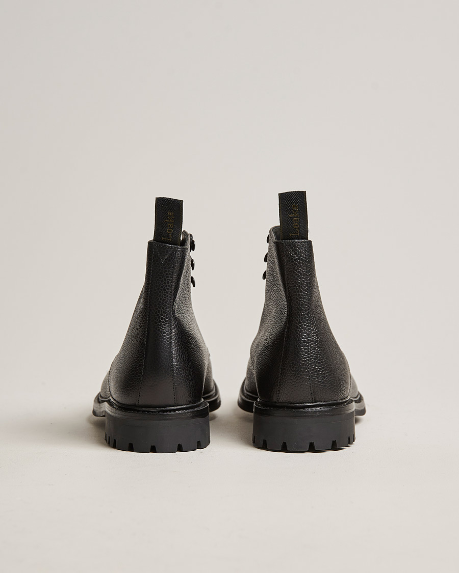 Herre | Støvler | Loake 1880 | Sedbergh Derby Boot Black Calf Grain