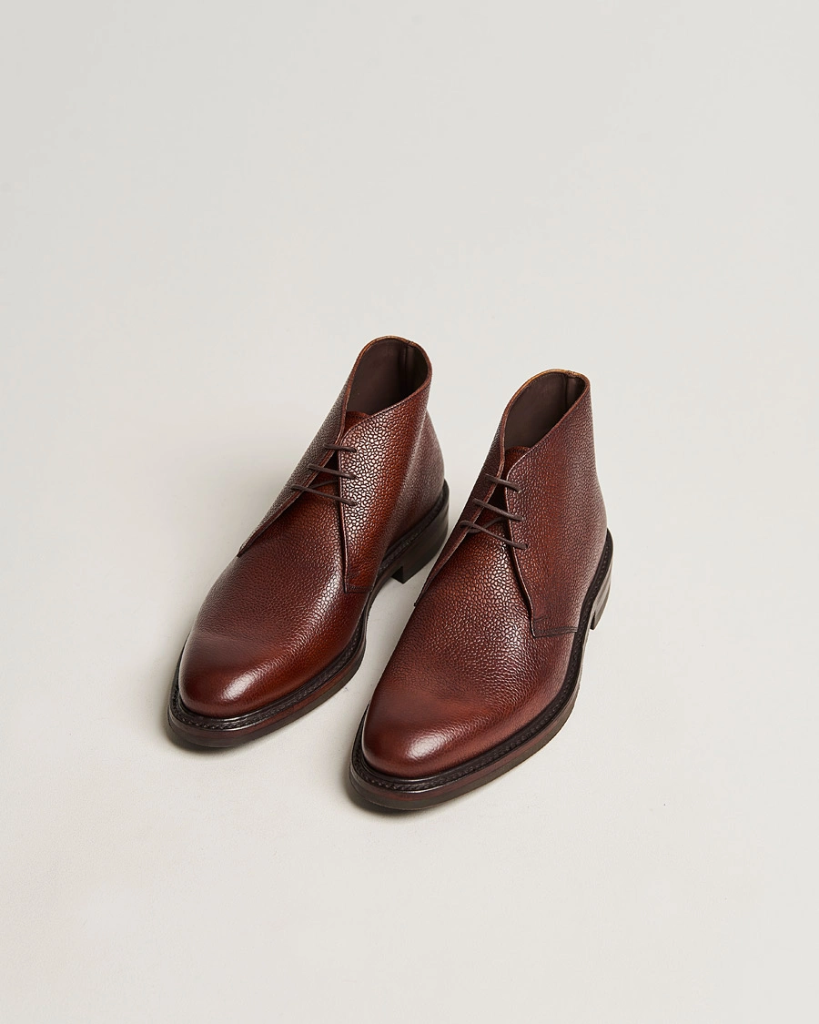 Herre | Håndlavede sko | Loake 1880 Legacy | Lytham Chukka Boot Oxblood Grain Calf