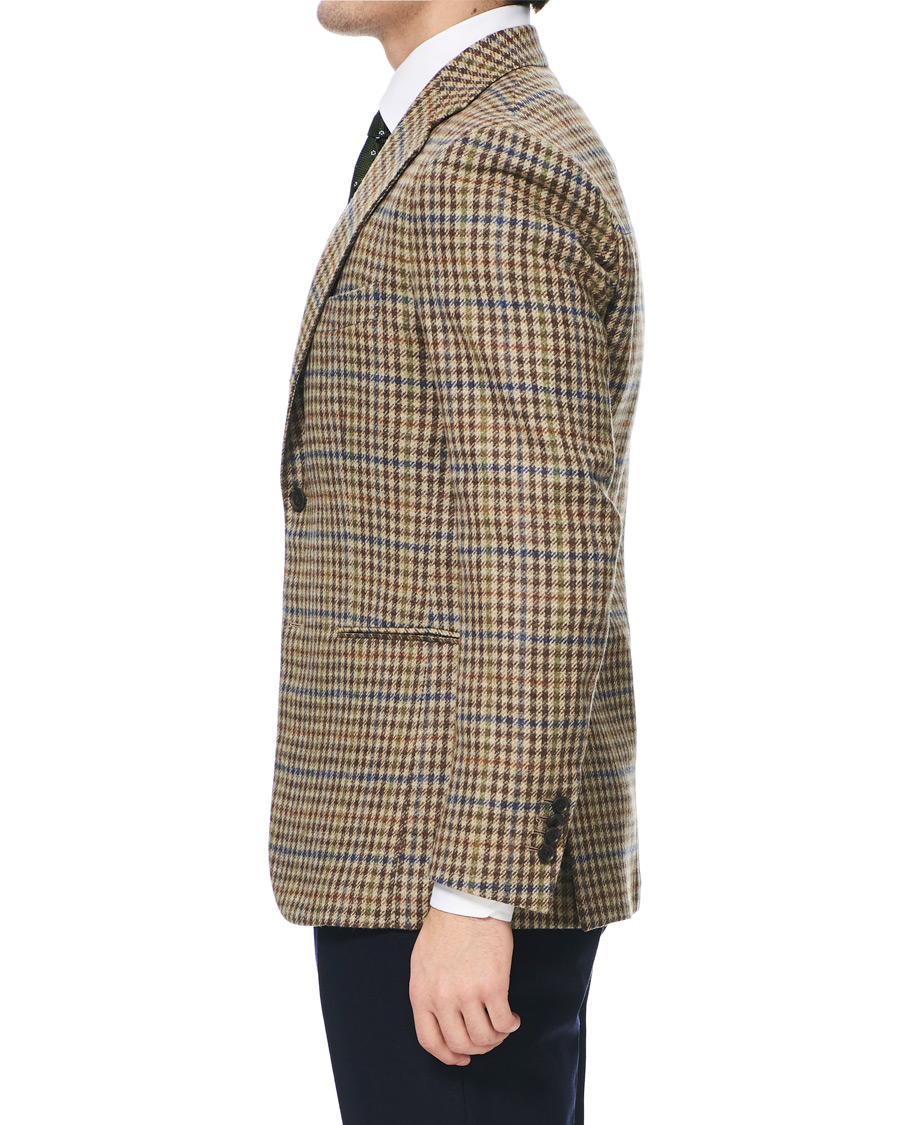 Herre | Blazere & jakker | Berg&Berg | Dan II Gun Club Check Wool Blazer Brown/Olive
