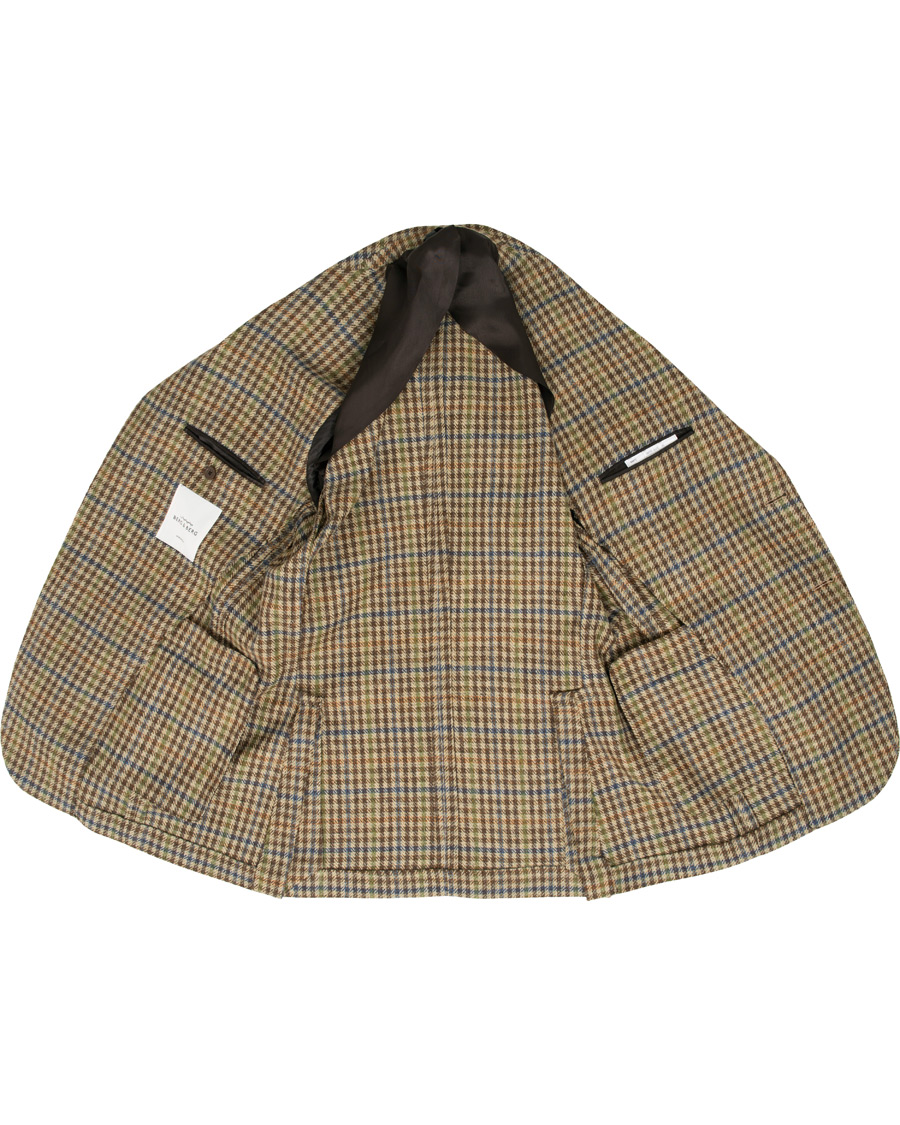 Herre | Blazere & jakker | Berg&Berg | Dan II Gun Club Check Wool Blazer Brown/Olive
