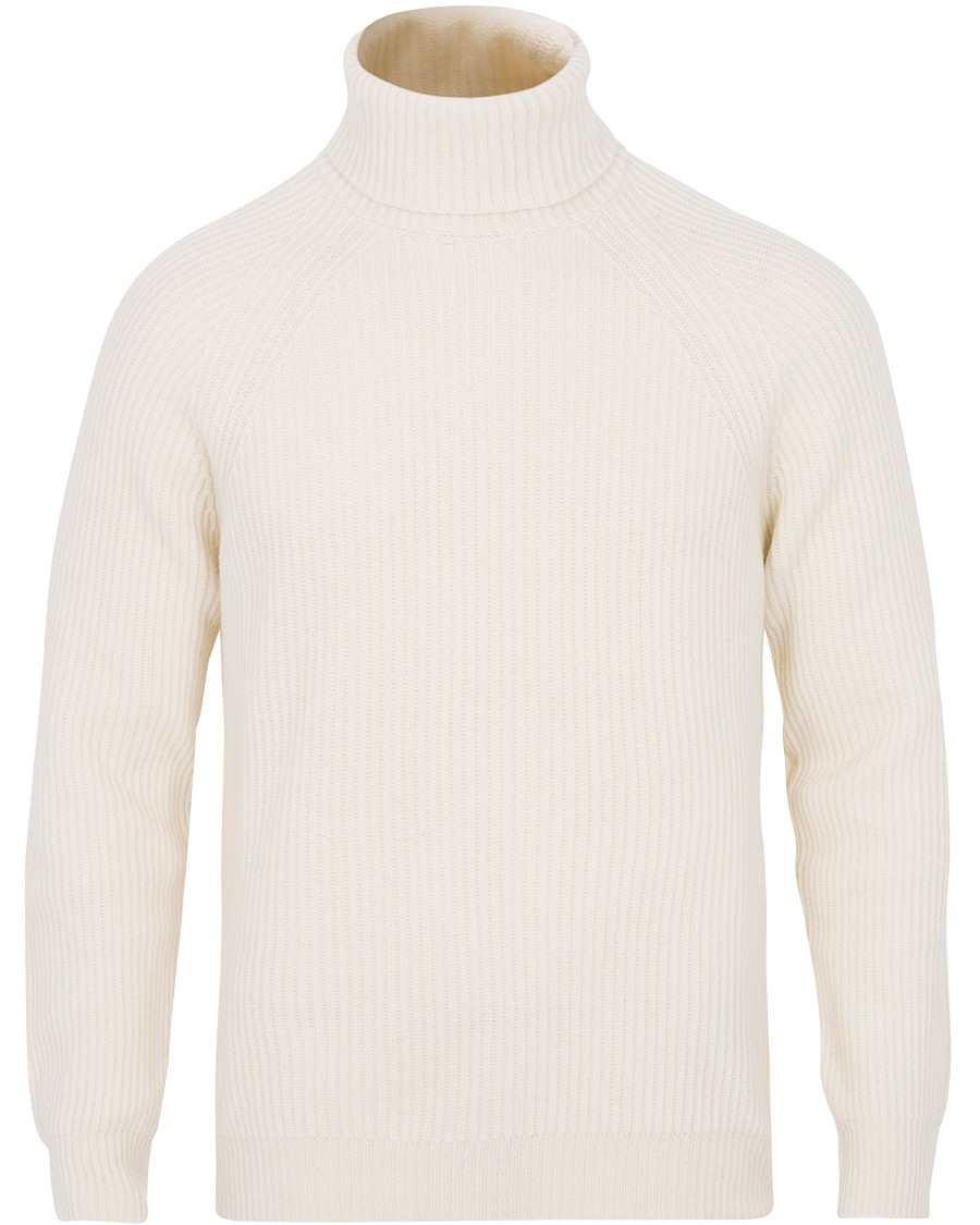 Herre | Trøjer | Berg&Berg | Bernhard Chunky Knit Turtleneck White