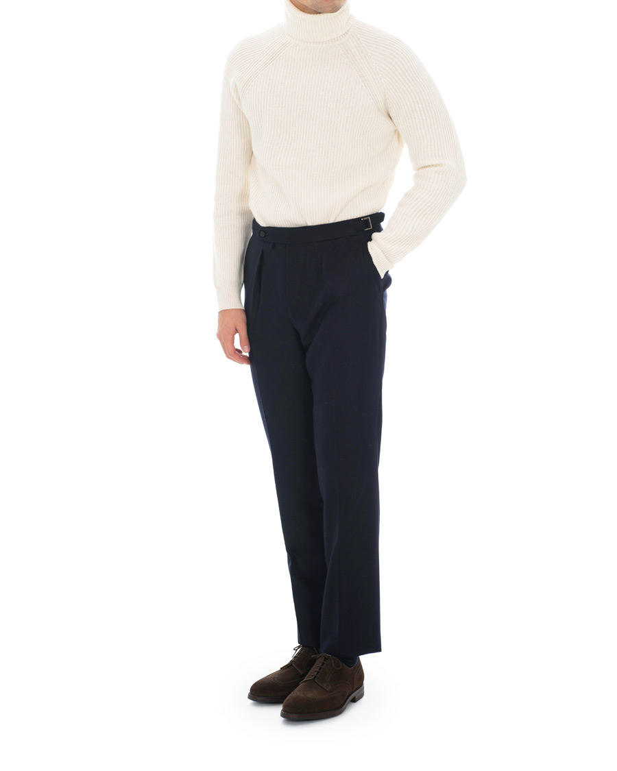 Herre | Trøjer | Berg&Berg | Bernhard Chunky Knit Turtleneck White