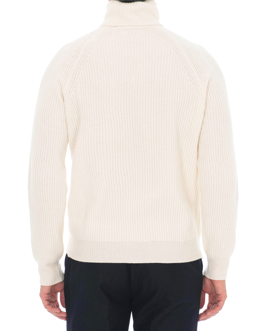 Herre | Trøjer | Berg&Berg | Bernhard Chunky Knit Turtleneck White