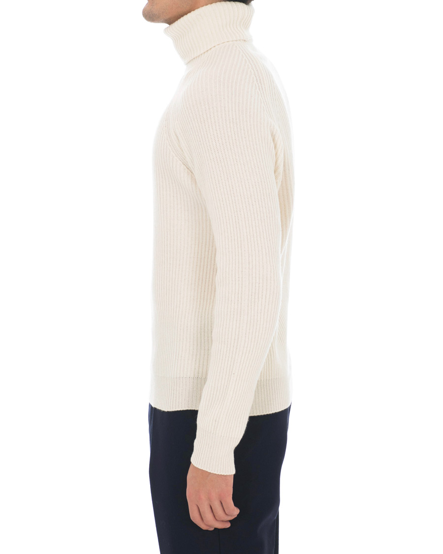Herre | Trøjer | Berg&Berg | Bernhard Chunky Knit Turtleneck White