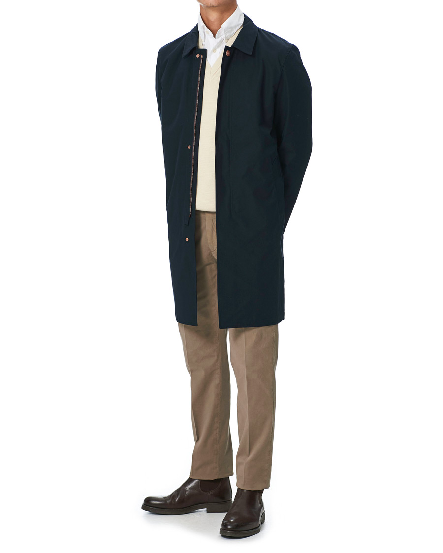 Herre | Jakker | Private White V.C. | Unlined Cotton Ventile Mac Coat 3.0 Midnight