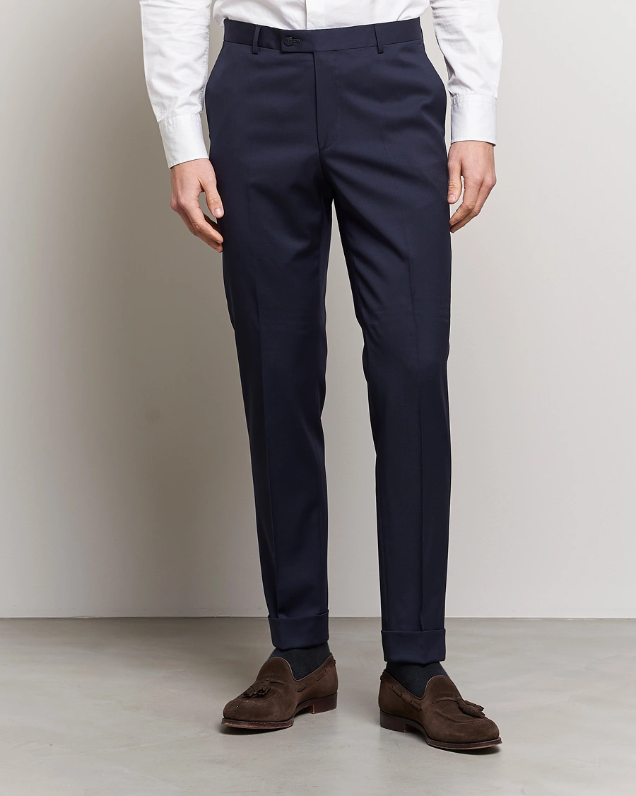 Herre | Habitbukser | Morris Heritage | Prestige Suit Trousers Navy