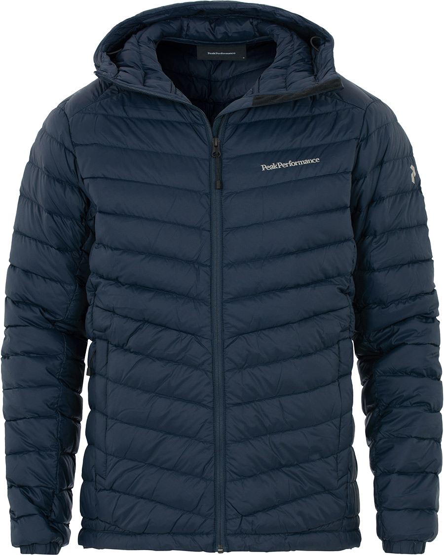 Herre | Jakker | Peak Performance | Frost Down Hooded Jacket Blue Shadow