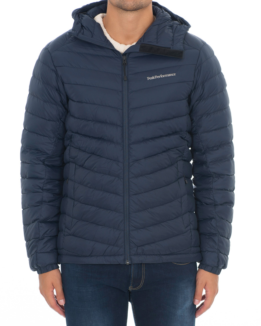 Herre | Jakker | Peak Performance | Frost Down Hooded Jacket Blue Shadow