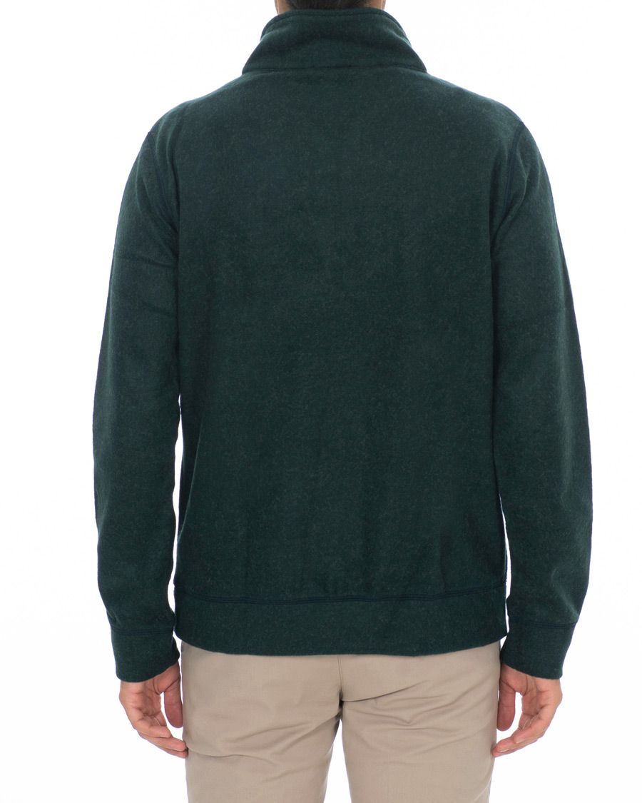 Herre | Trøjer | A.P.C. | Half Zip Sweater Green