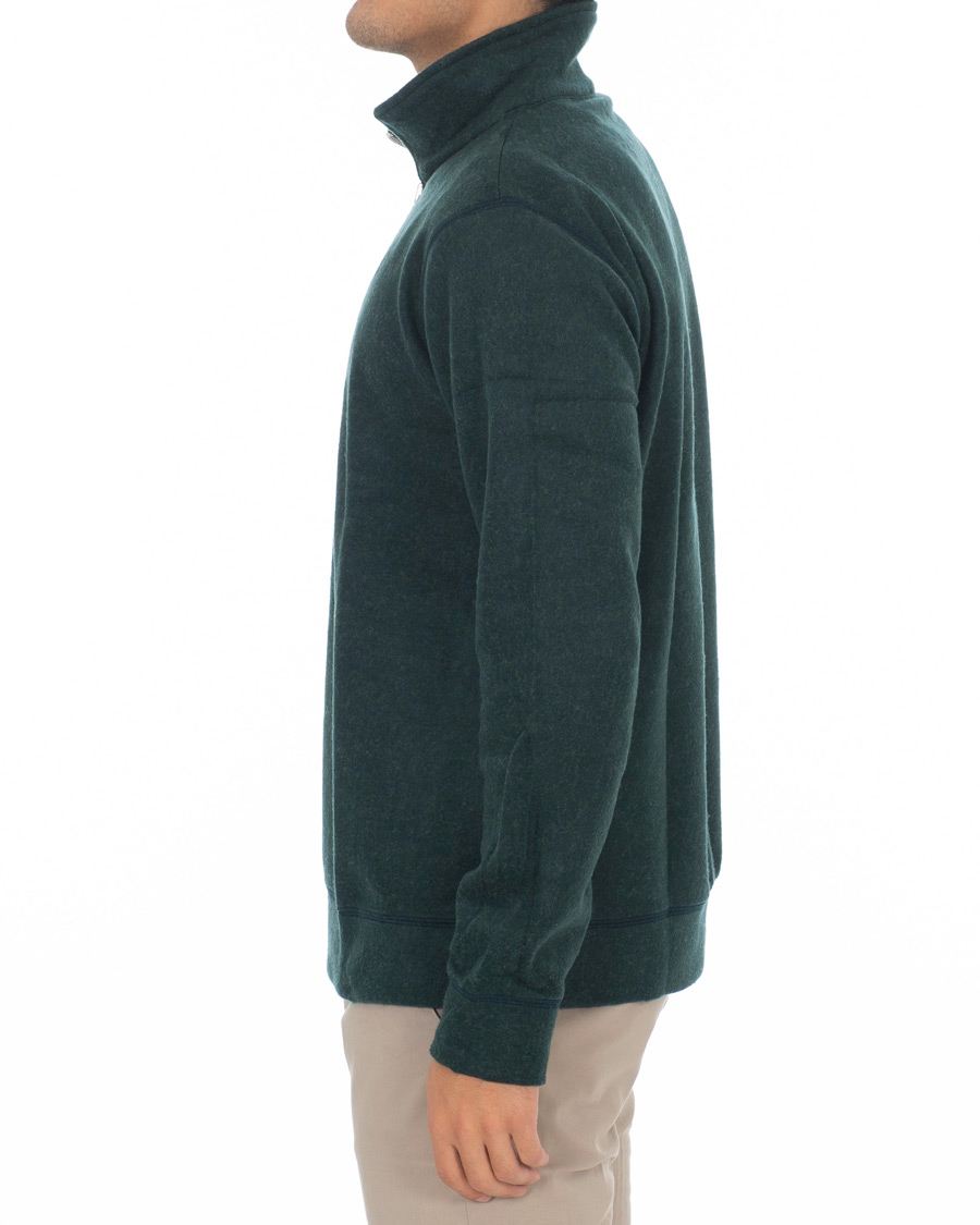 Herre | Trøjer | A.P.C. | Half Zip Sweater Green
