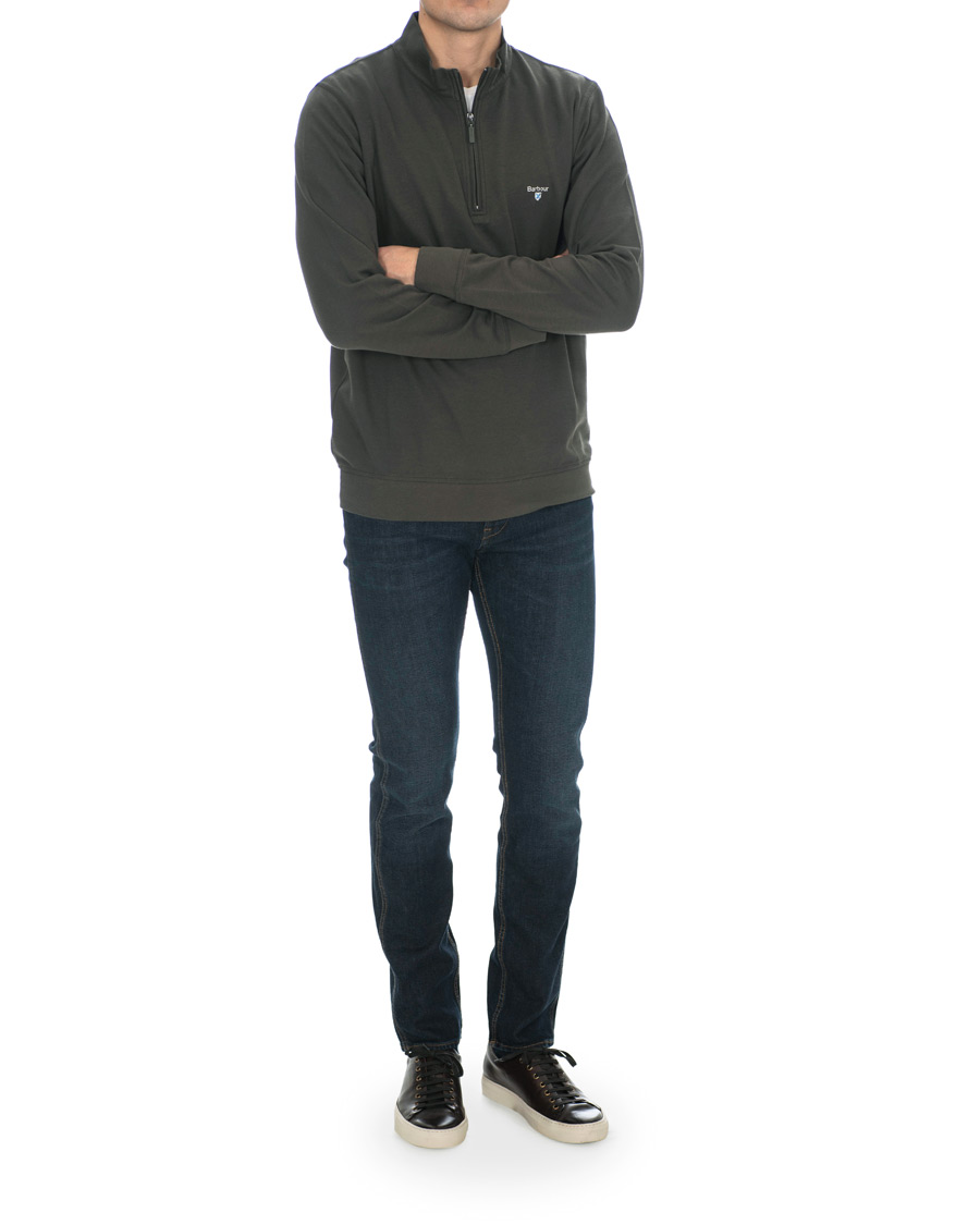 Herre | Trøjer | Barbour Lifestyle | Batten Cotton/Modal Half Zip Olive