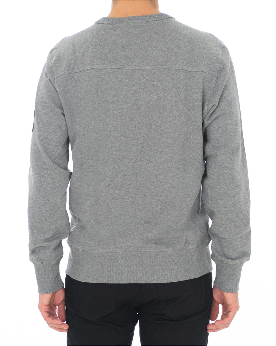Herre | Trøjer | Calvin Klein Jeans | Monogram Sleeve Badge Sweatshirt Mid Grey Heather