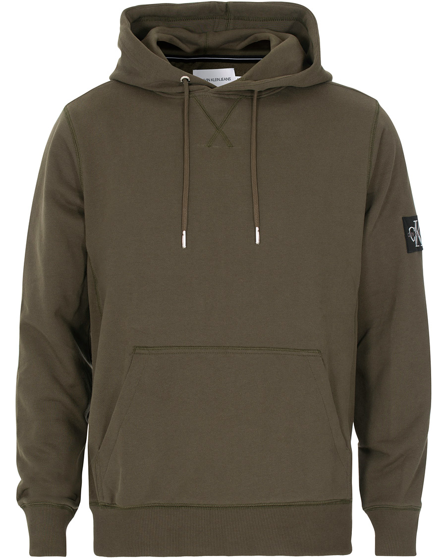 Herre | Trøjer | Calvin Klein Jeans | Monogram Sleeve Badge Hoodie Deep Depths