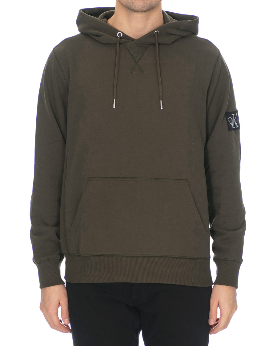 Herre | Trøjer | Calvin Klein Jeans | Monogram Sleeve Badge Hoodie Deep Depths