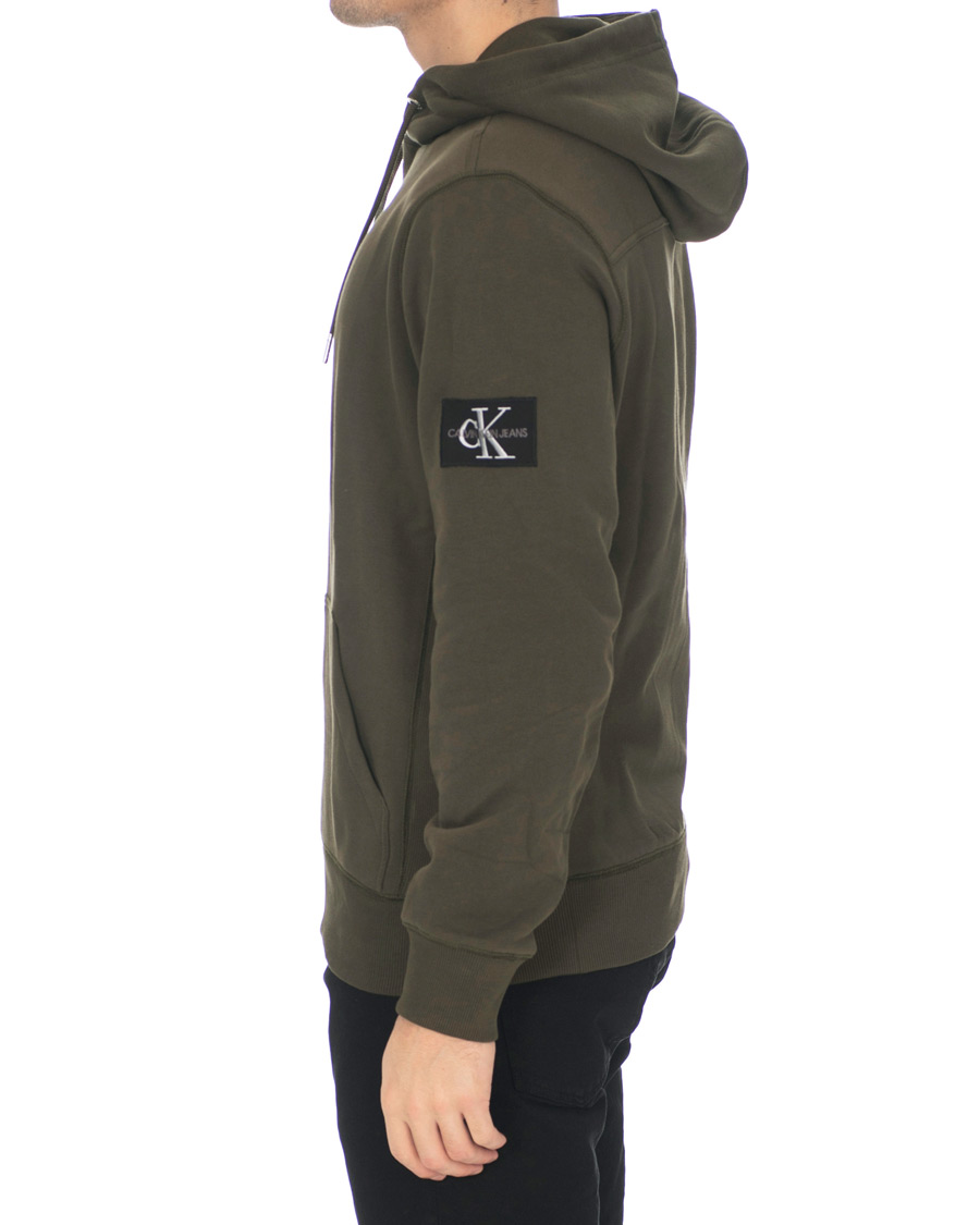 Herre | Trøjer | Calvin Klein Jeans | Monogram Sleeve Badge Hoodie Deep Depths