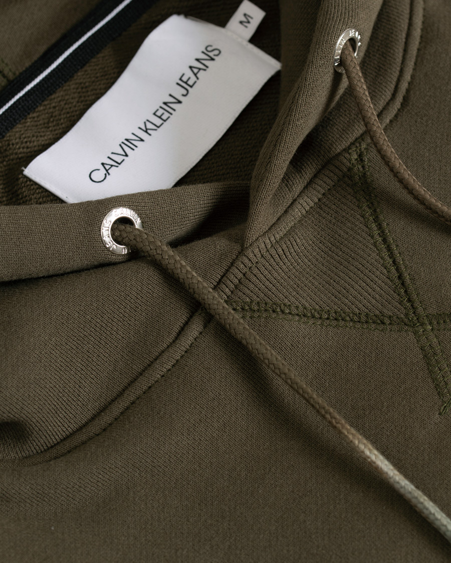 Herre | Trøjer | Calvin Klein Jeans | Monogram Sleeve Badge Hoodie Deep Depths