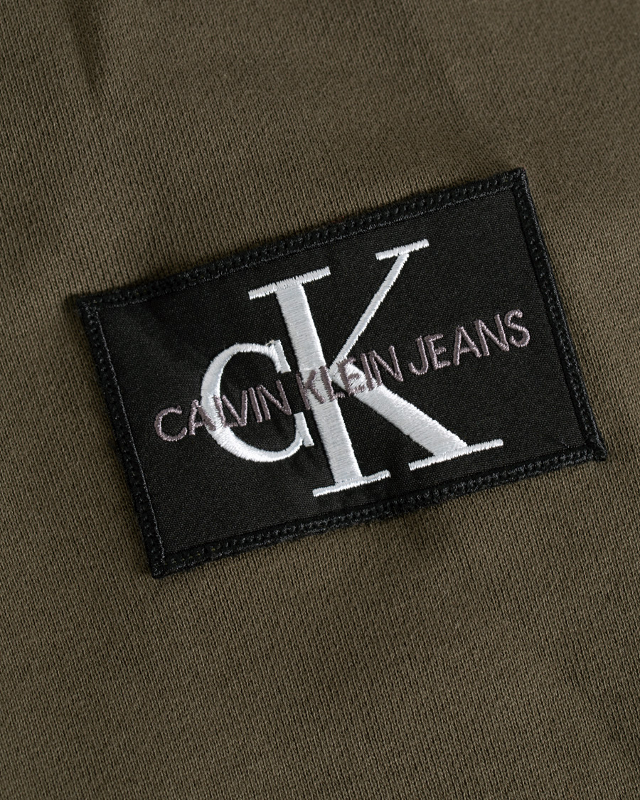 Herre | Trøjer | Calvin Klein Jeans | Monogram Sleeve Badge Hoodie Deep Depths