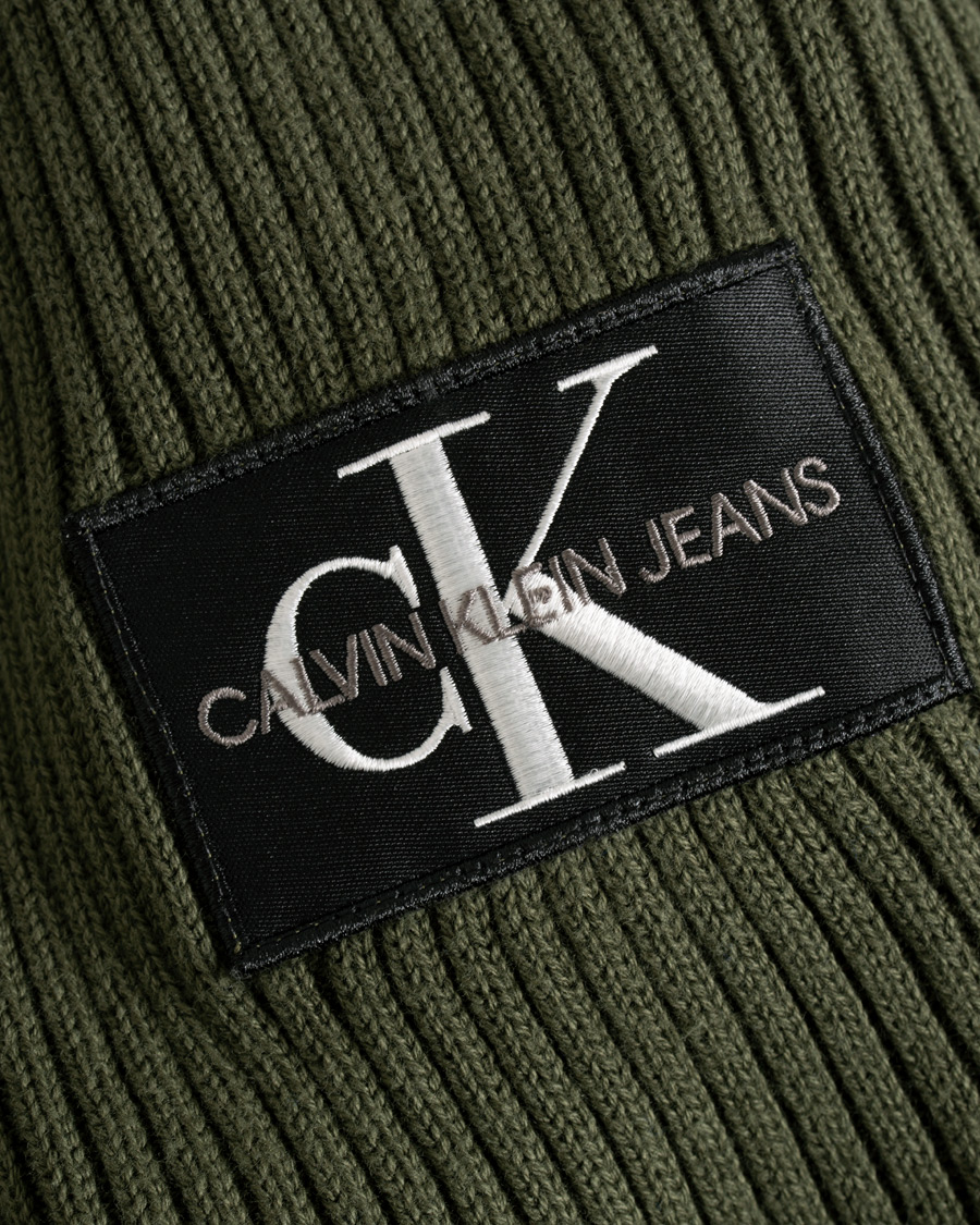 Herre | Trøjer | Calvin Klein Jeans | Knitted Monogram Sleeve Badge Crew Neck Deep Depths