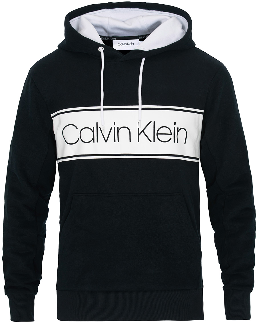 Herre | Trøjer | Calvin Klein | Logo Stripe Hoodie Black