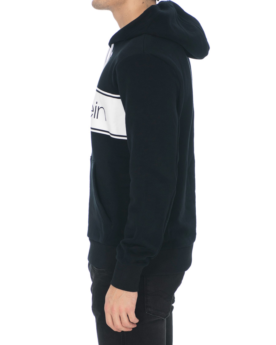 Herre | Trøjer | Calvin Klein | Logo Stripe Hoodie Black