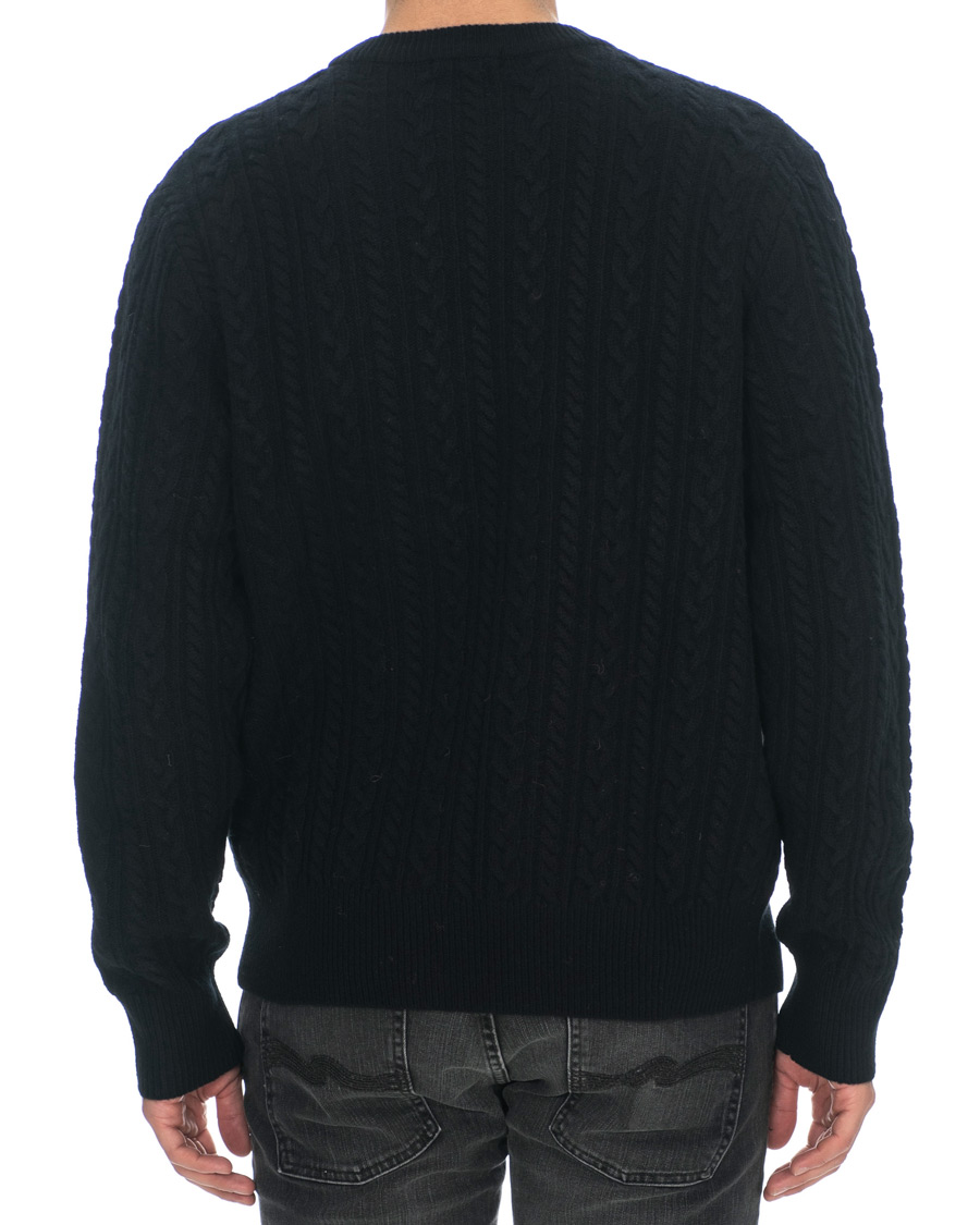 Herre | Trøjer | J.Lindeberg | Gregor Soft Cable Crew Neck Black