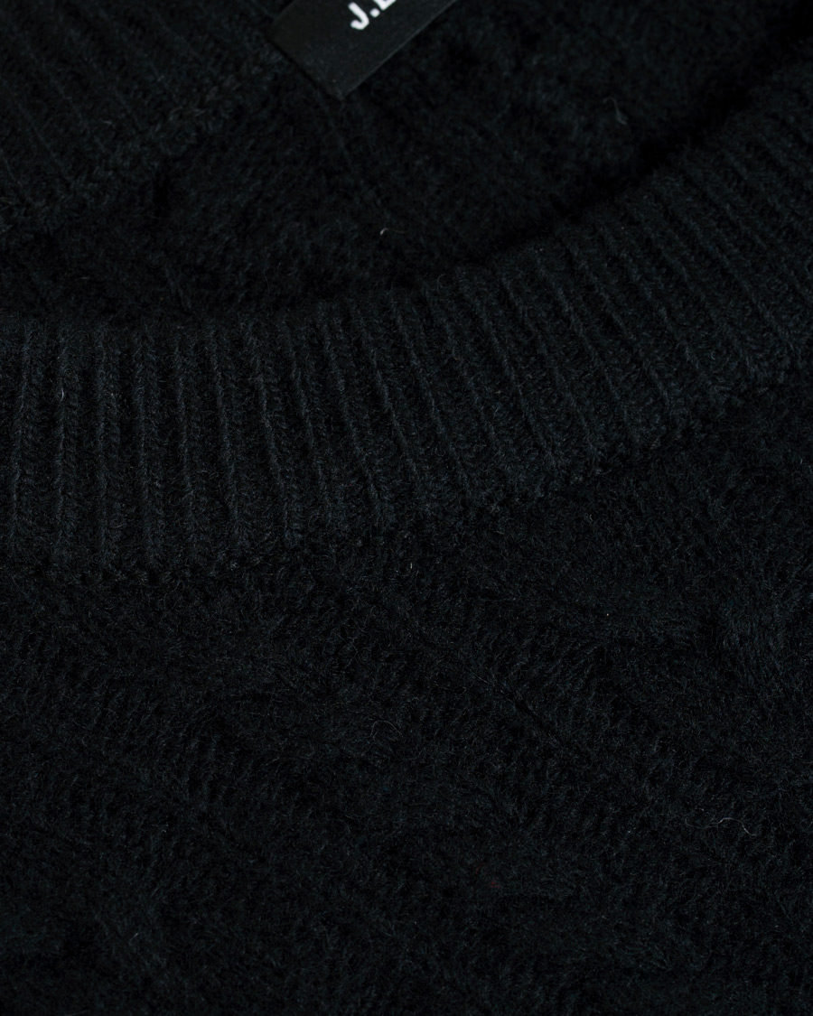 Herre | Trøjer | J.Lindeberg | Gregor Soft Cable Crew Neck Black