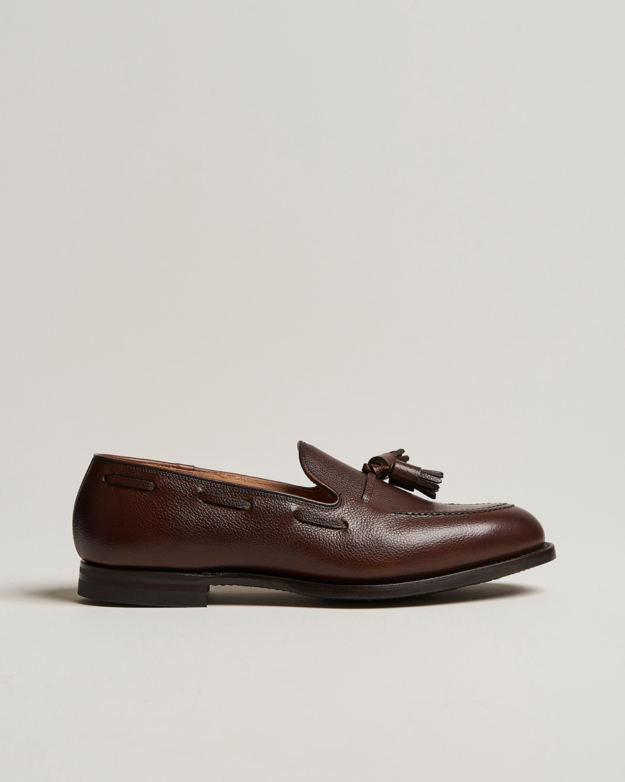 Herre | Loafers | Crockett & Jones | Cavendish 2 City Sole Dark Brown Grain