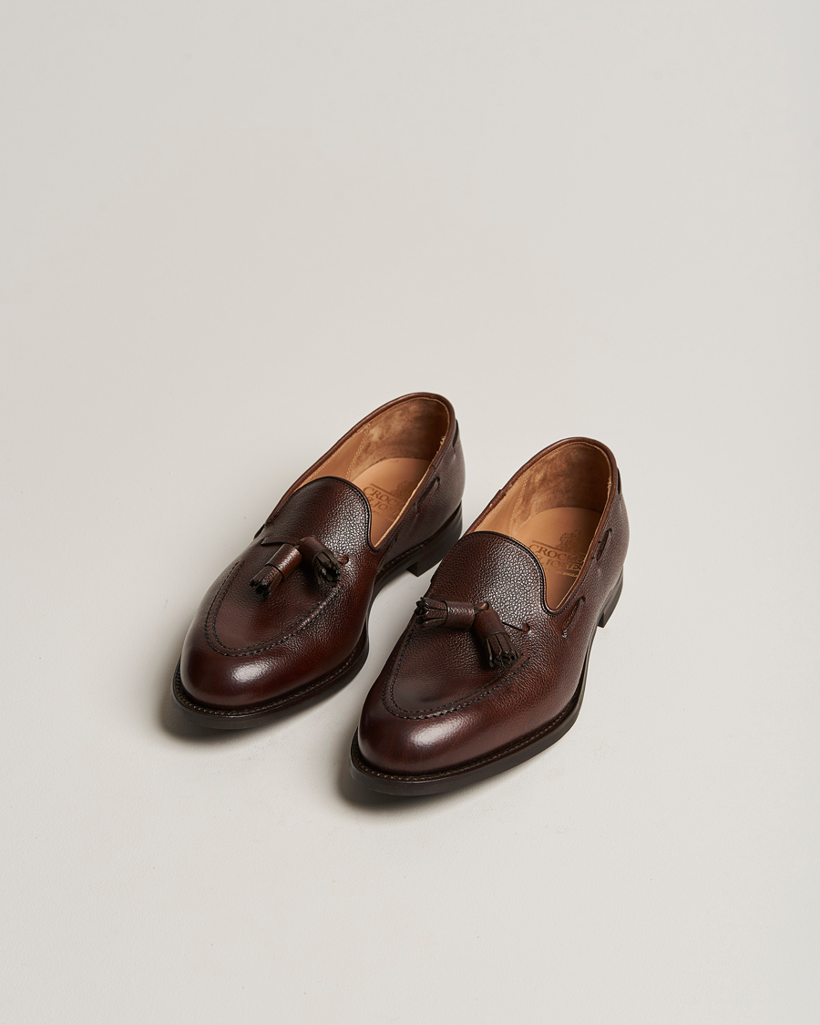 Herre | Loafers | Crockett & Jones | Cavendish 2 City Sole Dark Brown Grain