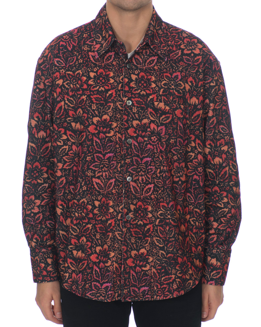 Herre | Skjorter | Our Legacy | Coco 70's Shirt Floral Wallpaper Print