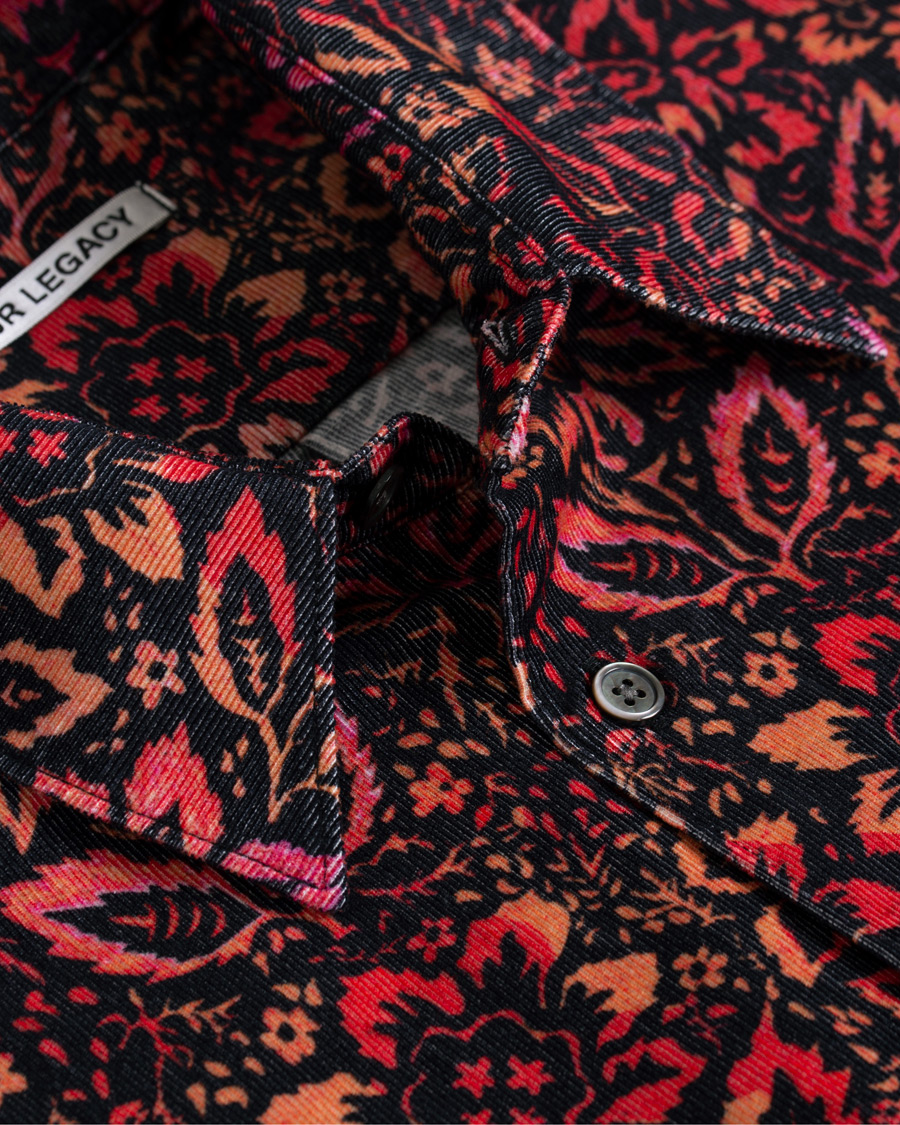 Herre | Skjorter | Our Legacy | Coco 70's Shirt Floral Wallpaper Print