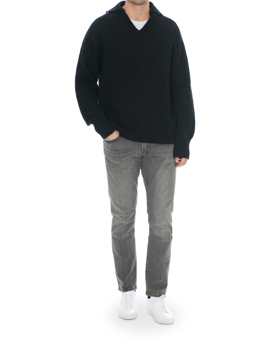 Herre | Trøjer | Our Legacy | Big Knit Coarse Wool Sweater Black