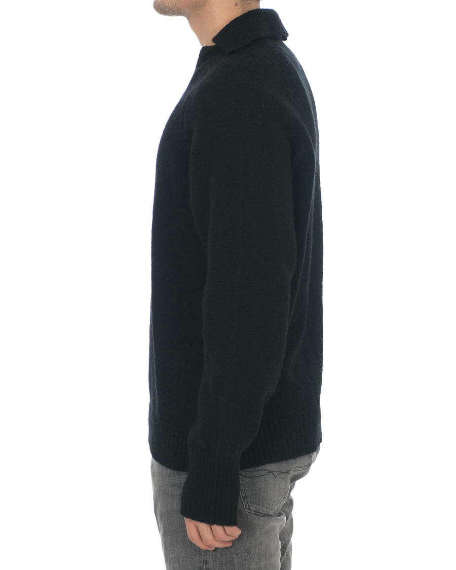 Herre | Trøjer | Our Legacy | Big Knit Coarse Wool Sweater Black