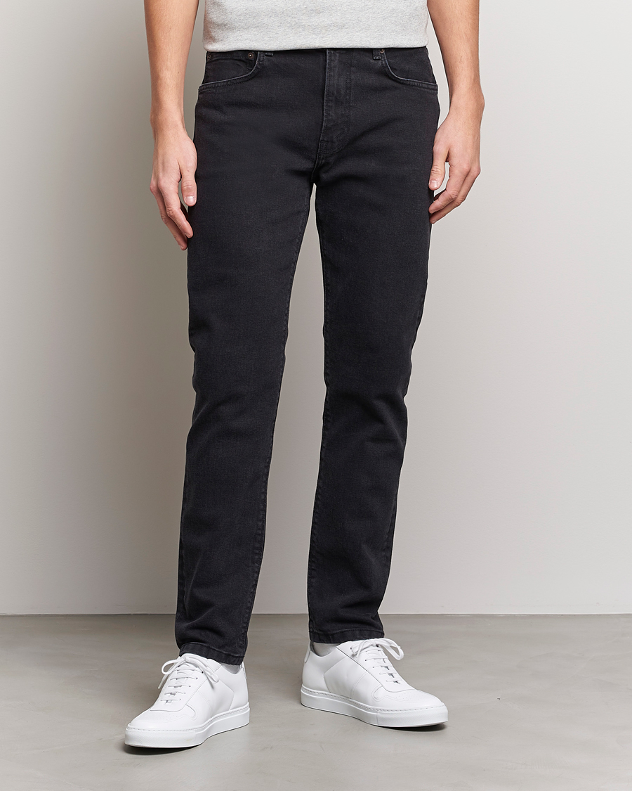 Herre | Tapered fit | Jeanerica | TM005 Tapered Jeans Black 2 Weeks