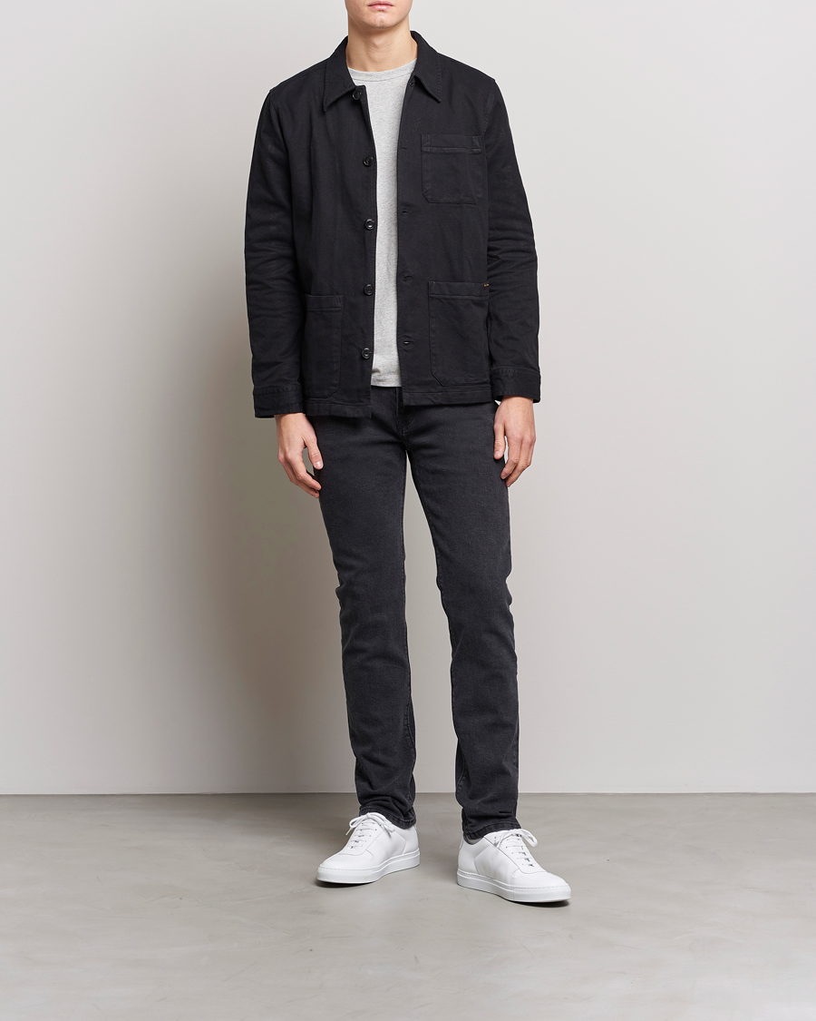 Herre | Jeans | Jeanerica | SM001 Slim Jeans Used Black