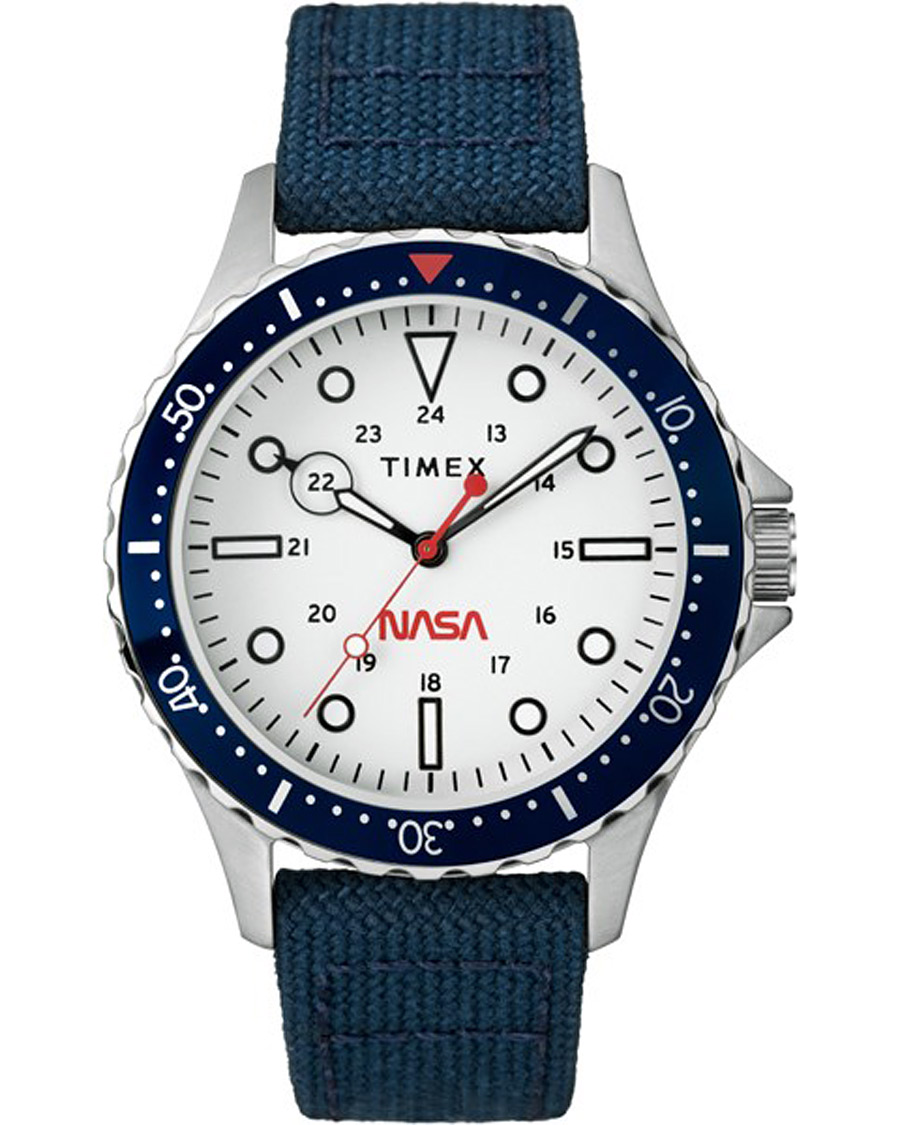 Herre | Timex Navi XL NASA 41mm Blue/White Dial | Timex | Navi XL NASA 41mm Blue/White Dial