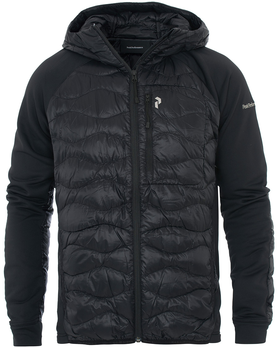 Herre | Jakker | Peak Performance | Helium Hybrid Hooded Jacket Black