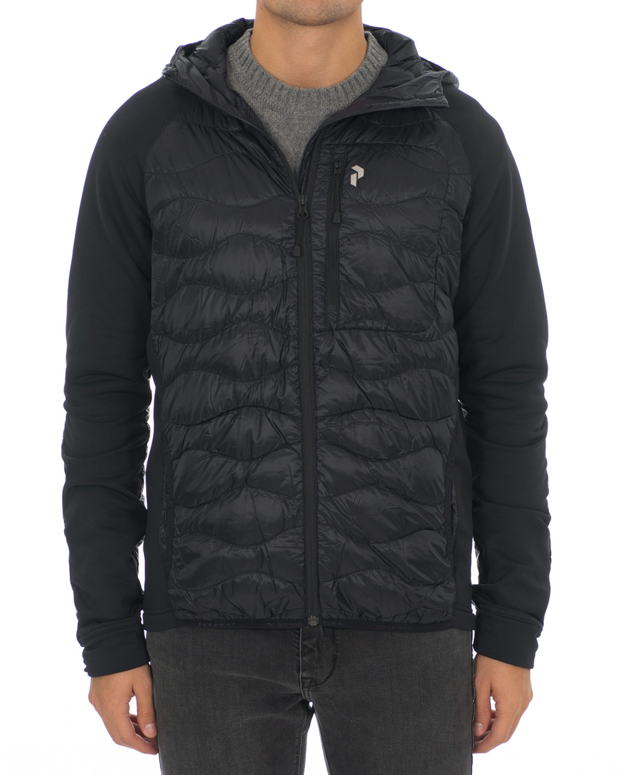 Herre | Jakker | Peak Performance | Helium Hybrid Hooded Jacket Black