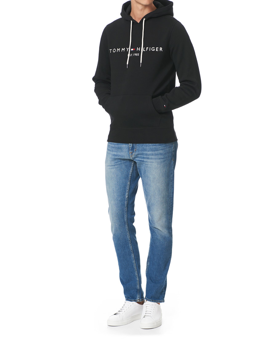 Herre | Trøjer | Tommy Hilfiger | Logo Hoodie Jet Black