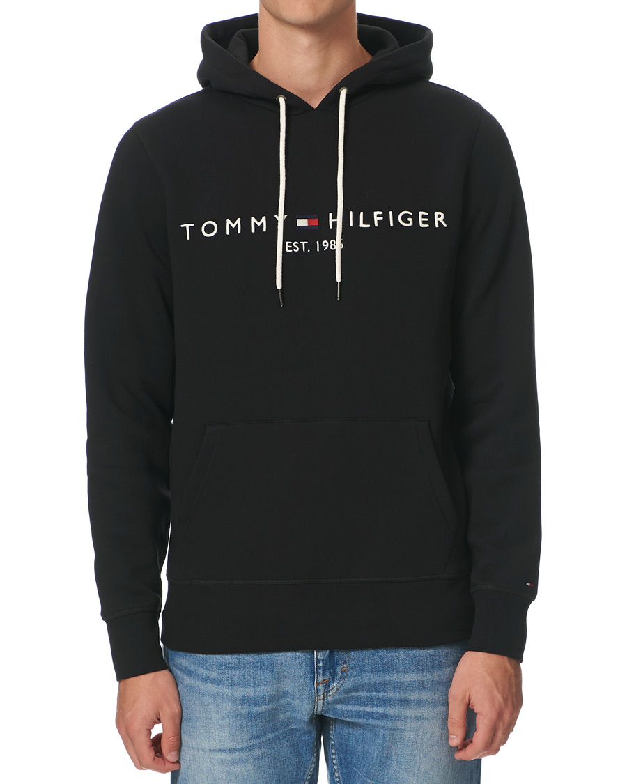Herre | Trøjer | Tommy Hilfiger | Logo Hoodie Jet Black